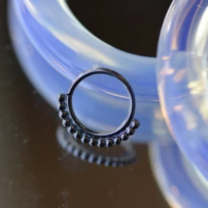 BVLA Latchmi Black Rhodium Hoop