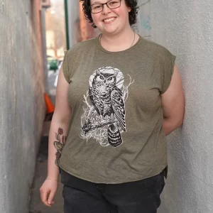 Women's sleeveless Owl T-shirt