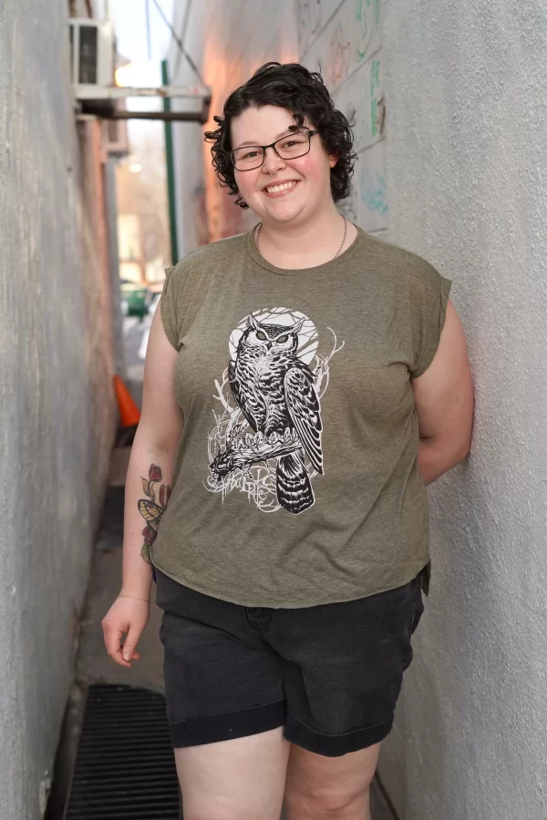 Women's sleeveless Owl T-shirt