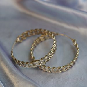 Maya Jewelry "Chain Smoke" Hoops