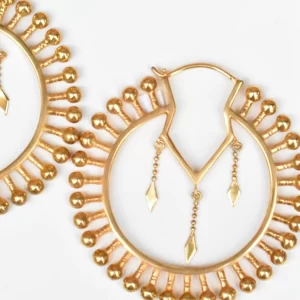 Maya Trip the Light Yellow Gold Hoops