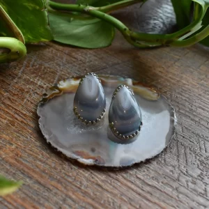Diablo Organics Free Form Plugs with Agate