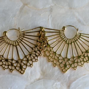 Tawapa Gold Plated Monarch Hoops