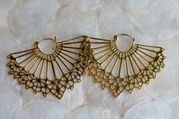 Tawapa Gold Plated Monarch Hoops