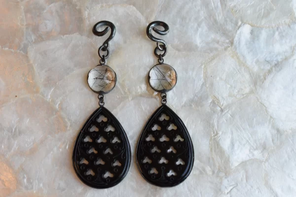 Diablo Tourmalated Quartz and Onyx Weights