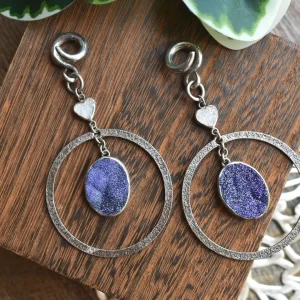 Diablo Organics Purple and Pink Druzy Weights