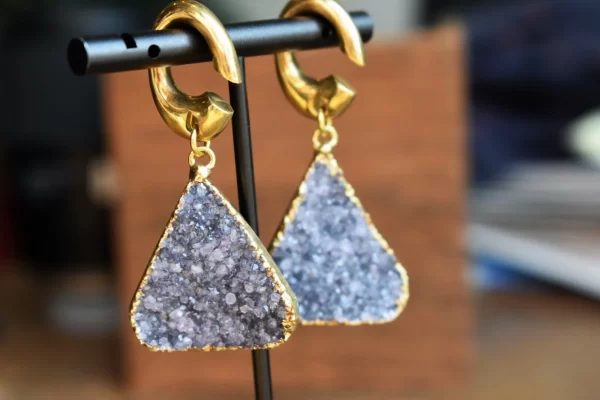 Diablo Organics Amethyst Druzy weights