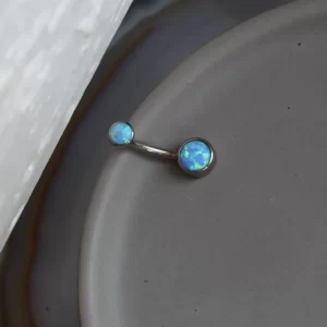 Industrial Strength Sky Blue Opal Navel