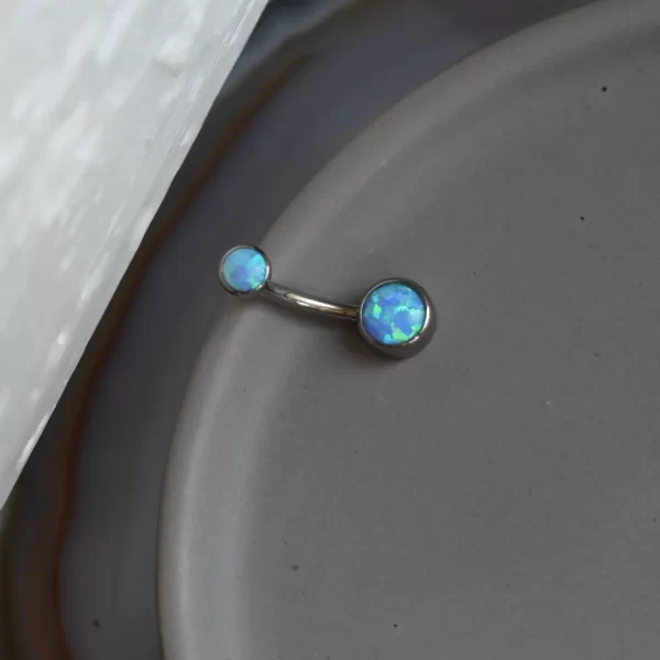 Industrial Strength Sky Blue Opal Navel