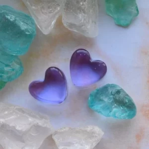 Gorilla Glass Heart Plugs