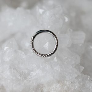 BVLA Hammered Hinge Ring