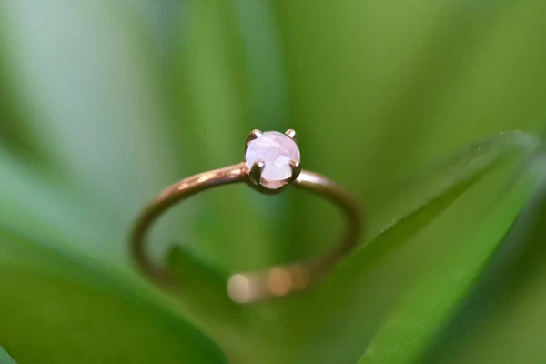 Sleeping Goddess Hoop w/ Rainbow Moonstone