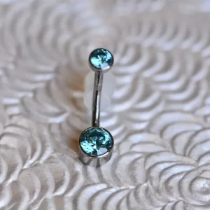 Industrial Strength Mint Green Bezel Navel