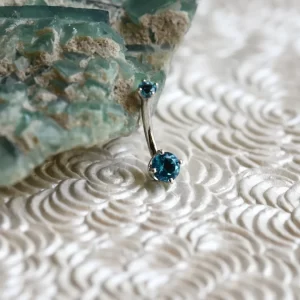 BVLA Navel w/ Paraiba Topaz